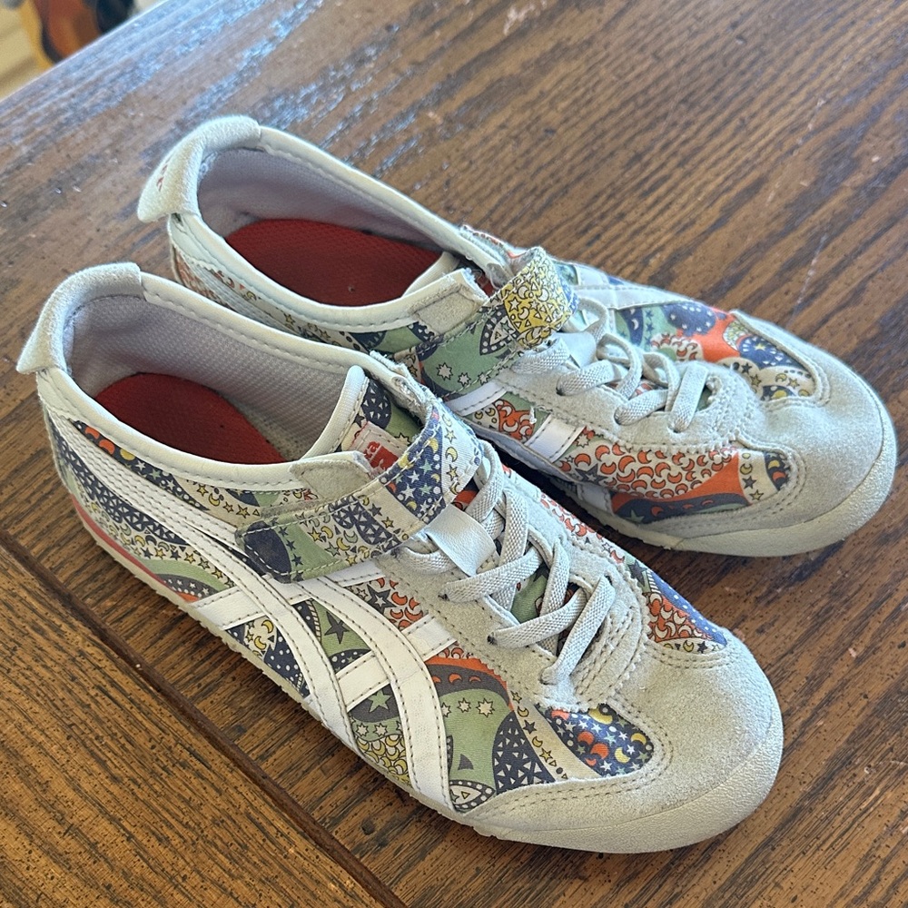 Onitsuka Tiger Multicolor Paisley Sneakers - White/Multicolor kids 21.5 34.5